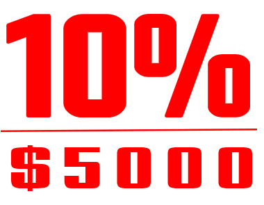 CWG客户每笔入金均可申请10%赠金，最高可享$5000美元